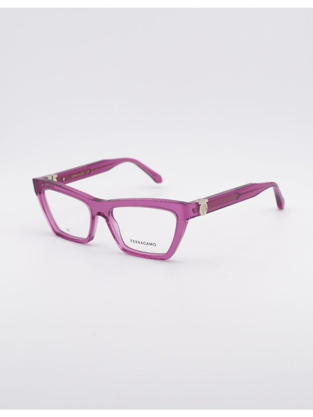 Salvatore Ferragamo SF3021 665 Eyeglasses Cyclamen 54mm Cat Eye Frame